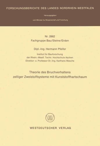 Theorie des Bruchverhaltens zelliger Zweistoffsysteme mit Kunststoffhartschaum