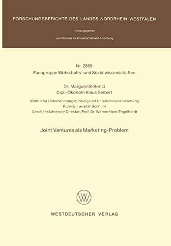 Joint ventures als Marketing-Problem