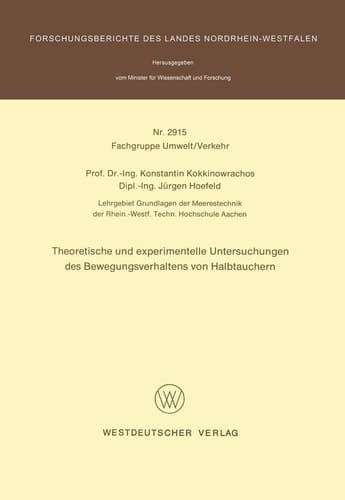 Theoretische und experimentelle Untersuchungen des Bewegungsverhaltens von Halbtauchern