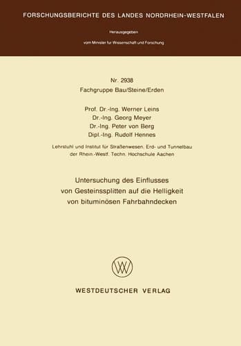 Untersuchung des Einflusses von Gesteinssplitten auf die Helligkeit von bituminösen Fahrbahndecken