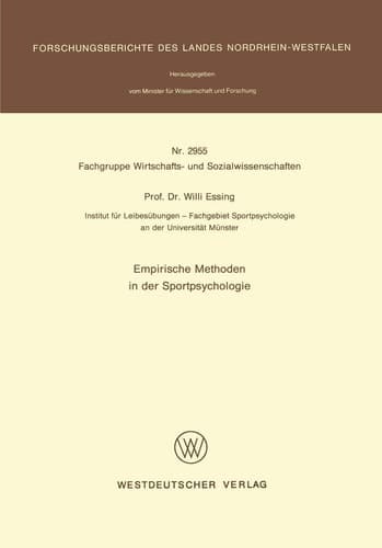 Empirische Methoden in der Sportpsychologie