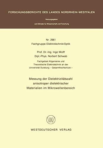 Messung der Dielektrizitätszahl anisotroper dielektrischer Materialien im Mikrowellenbereich
