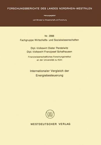 Internationaler Vergleich der Energiebesteuerung