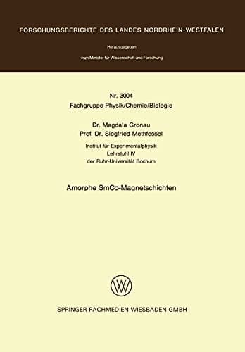 Amorphe SmCo-Magnetschichten