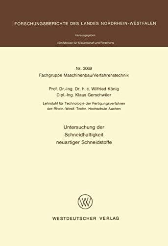Untersuchung der Schneidhaltigkeit neuartiger Schneidstoffe