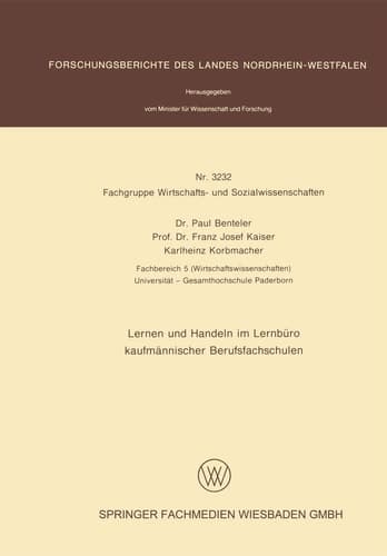 Lernen und Handeln im Lernbüro kaufmännischer Berufsfachschulen