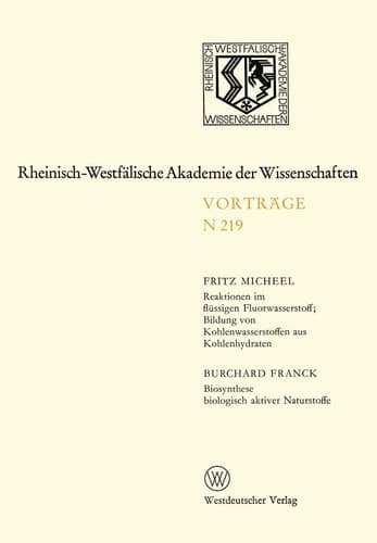Natur-, Ingenieur- und Wirtschaftswissenschaften Vorträge · N 219