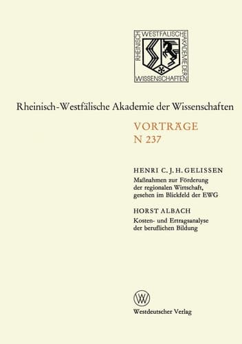 Natur-, Ingenieur- und Wirtschaftswissenschaften Vorträge · N 237