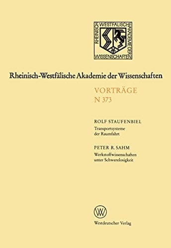 Rheinisch-Westfälische Akademie der Wissenschaften Natur-, Ingenieur- und Wirtschaftswissenschaften Vorträge · N 373