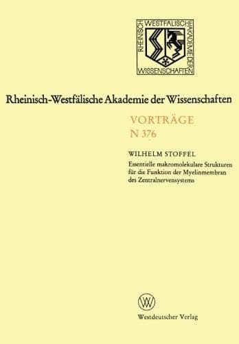Rheinisch-Westfälische Akademie der Wissenschaften Natur-, Ingenieur- und Wirtschaftswissenschaften Vorträge · N 376