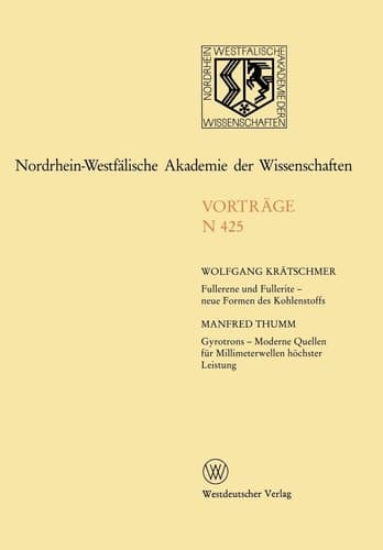 Nordrhein-Westfälische Akademie der Wissenschaften Natur-, Ingenieur- und Wirtschaftswissenschaften