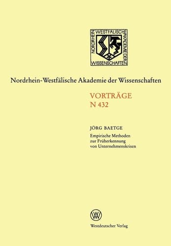 Empirische Methoden zur Früherkennung von Unternehmenskrisen