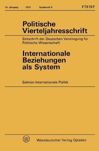 Internationale Beziehungen als System (Logik und Grundlagen der Mathematik, 10) (German Edition)