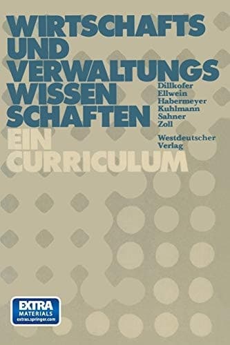 Wirtschafts- und Verwaltungswissenschaften Curriculum für die Hochschulen der Bundeswehr