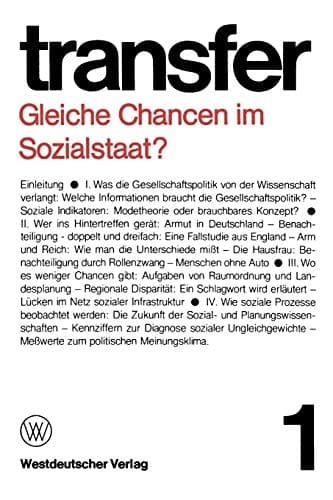 Gleiche Chancen im Sozialstaat? (Transfer) (German Edition)