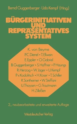 Bürgerinitiativen und repräsentatives System (German Edition)