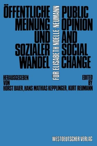Öffentliche Meinung und sozialer Wandel / Public Opinion and Social Change (German Edition)