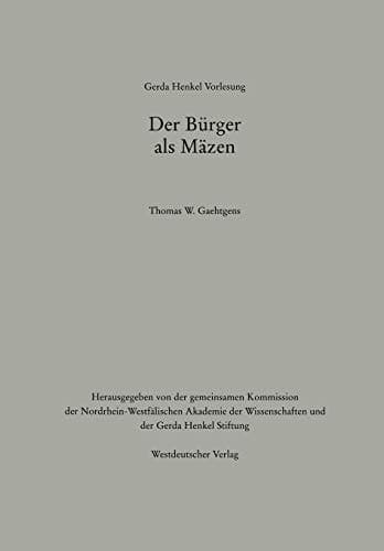 Der Bürger als Mäzen