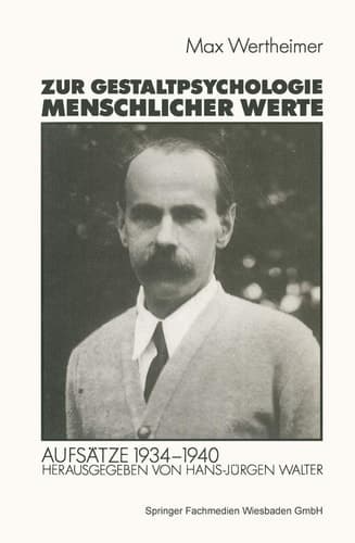 Zur Gestaltpsychologie menschlicher Werte (German Edition)