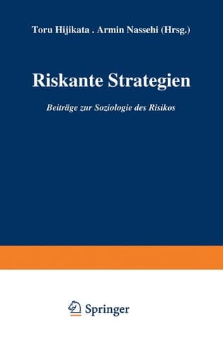 Riskante Strategien: Beiträge zur Soziologie des Risikos (German Edition)