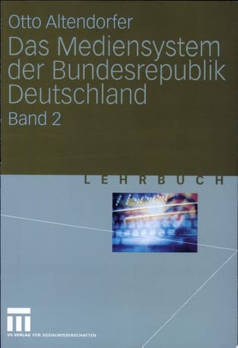 Das Mediensystem der Bundesrepublik Deutschland Lehrbuch