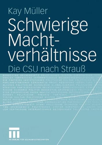 Schwierige Machtverhältnisse Die CSU nach Strauß