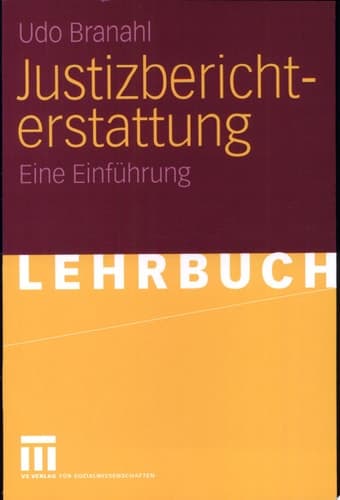 Justitzberichterstattung Eine Einführung