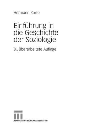 Einführung in die Geschichte der Soziologie