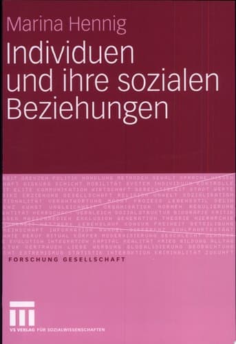 Individuen und ihre sozialen Beziehungen