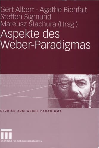 Aspekte des Weber-Paradigmas Festschrift für Wolfgang Schluchter