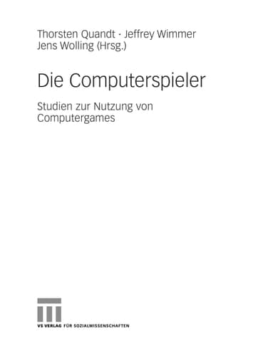 Die Computerspieler Studien zur Nutzung von Computergames