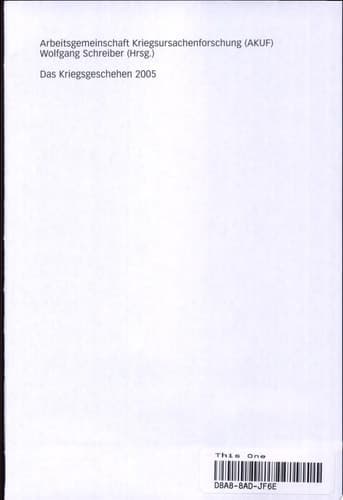 Das Kriegsgeschehen 2005 Daten und Tendenzen der Kriege und bewaffneten Konflikte