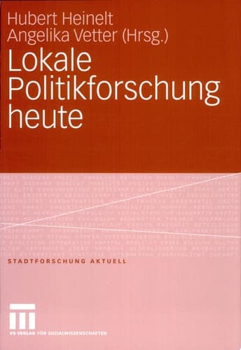 Lokale Politikforschung heute