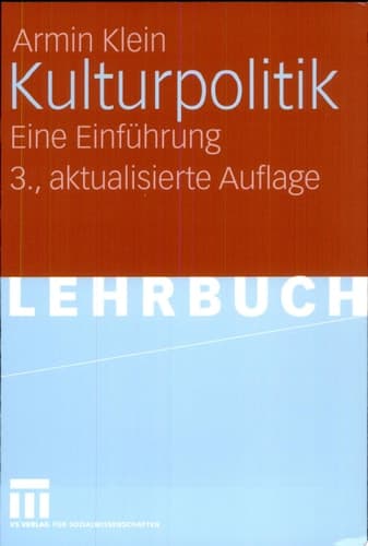 Kulturpolitik Eine Einführung