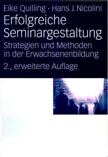 Erfolgreiche Seminargestaltung Strategien und Methoden in der Erwachsenenbildung