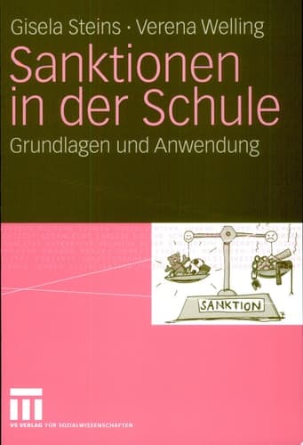Sanktionen in der Schule Grundlagen und Anwendung