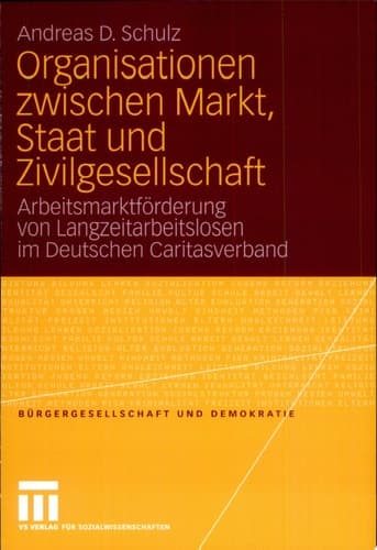 Organisationen zwischen Markt, Staat und Zivilgesellschaft Arbeitsmarktförderung von Langzeitarbeitslosen im Deutschen Caritasverband
