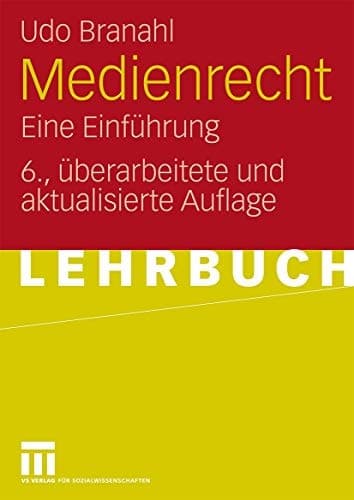 Medienrecht Eine Einführung