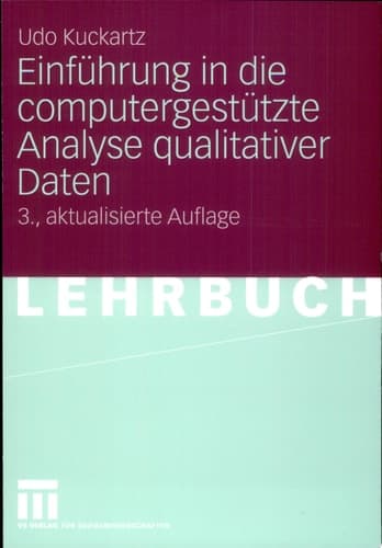 Einführung in die computergestützte Analyse qualitativer Daten