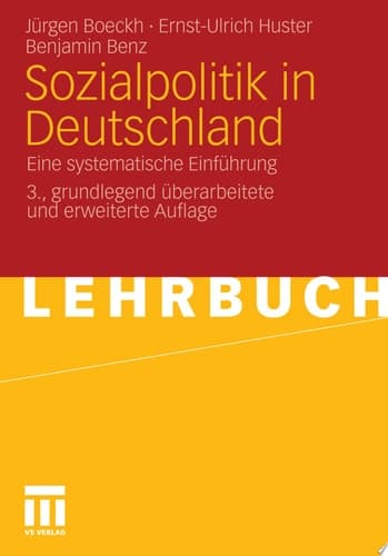 Sozialpolitik in Deutschland Eine systematische Einführung