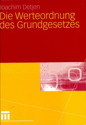 Die Werteordnung des Grundgesetzes