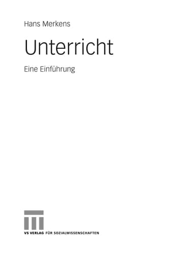 Unterricht Eine Einführung