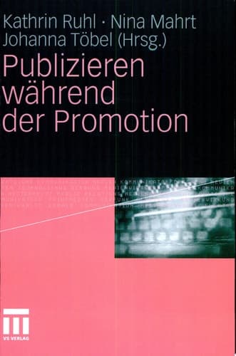 Publizieren während der Promotion