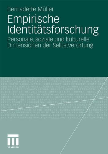 Empirische Identitätsforschung Personale, soziale und kulturelle Dimensionen der Selbstverortung