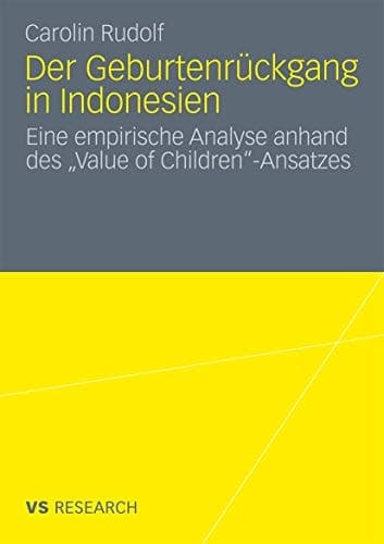 Der Geburtenrückgang in Indonesien Eine empirische Analyse anhand des „Value of Children“-Ansatzes
