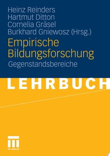 Empirische Bildungsforschung Gegenstandsbereiche