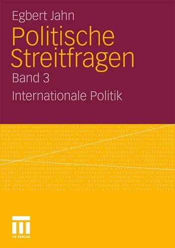Politische Streitfragen Internationale Politik - Band 3