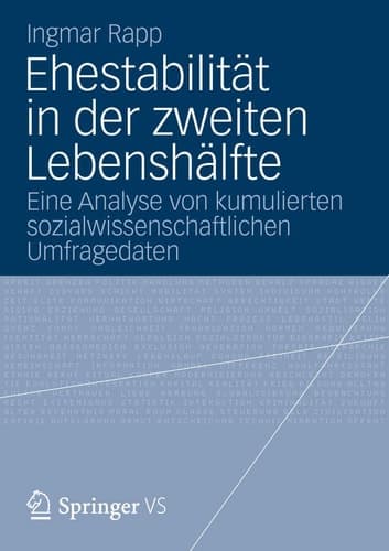 Ehestabilität in der zweiten Lebenshälfte Eine Analyse von kumulierten sozialwissenschaftlichen Umfragedaten