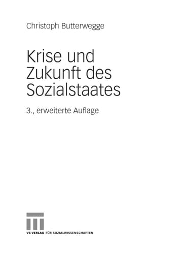 Krise und Zukunft des Sozialstaates