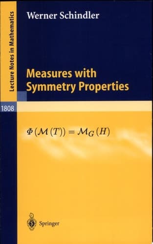 Measures with Symmetry Properties